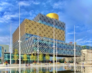 Sunny day picture of the Library of Birmingham